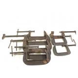 8 Large C Clamps