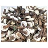 Large Lot of Antique Steel & Porcelain Castors