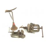 Littletowns Pipe Vise & Vertical Swivel Vise.