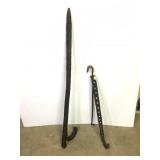 Hand Forged 48" Circus Tent Stake & Adj. Hanger