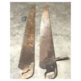 Disston & Warranted Superior 1 Man Crosscut Saws