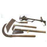 Unique Primitive Cutting Tools - Leg Knife