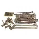 Swivel Curtain Rods w/ Leaf  Pendants