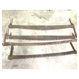 4 Antique Two Man Cross Cut Saws