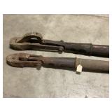 2 Antique Railway One Man Train Car Movers