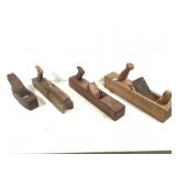 4 Antique Wood Block Planes