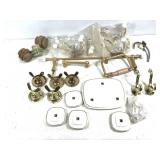 Porcelain & Brass Rods Hooks Fixtures