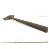 Antique Blacksmithing Hammer Damaged Handle
