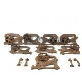 8 Antique Ives Cast Iron Pocket Door Hangers