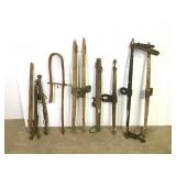 7 VTG Horse Harness Yokes & 2 Hames +++