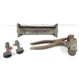 Vintage Livestock Number Markers & Feeder