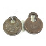 VTG Champion & Keystone Six-Lever Brass Padlocks
