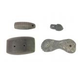 4 Slate Gorgets & Items