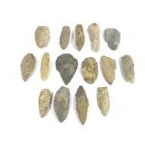 15 Large Chert Flint Blades / Knives