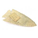 2.75" Cream Flint Spear Point