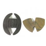 2 Batwing Bannerstones