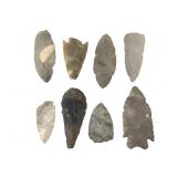 8 Chert & Flint Spear Points