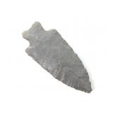 3" Stem Base Gray Flint Spear Point