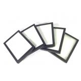 5 Riker Mount Display Cases 8"x6"