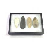 4 Large Chert Flint Spear Points
