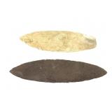 2 - 6" Flint Knives / Blades