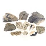 9 Chalcedony Aft Cal Agate Botryoidal Cal Linarite