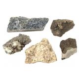 5 Cal on Qrtz w Sp Galena+ Natrolite Ruby Jack Sp+