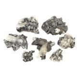 5 Quartz Xls w Sphalerite xls Galena & Ccp 9.8 oz