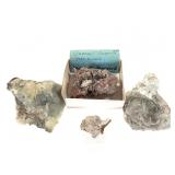 Beryl w Mascovite 2 Aragonite Garnet Diopside 31oz