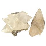 2 Calcite Crystal Cluster On Matrix 2 Lb 3.1 oz TW