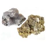 Lacy Pyromorphite 9.7 oz & Qrtz Cluster on Epidote