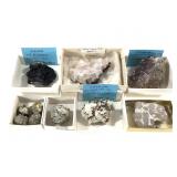 10 Fluorite w Qrtz 5 Pyrite Geode w Bitman 2 Cal+