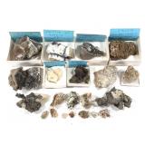 13+ Calcite w Marcasite Quartz Pyrite Galena +