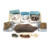 9 Selenite Red Beryl Garnet Diopside Garnet In Qrz