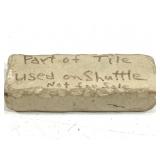 Part of Tile Used on Space Shuttle