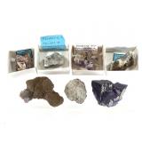 7 Fluorite - w Siderite w Quartz Xls+ 14.8 oz TW