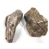 Purple & Pink Layered Sediment w/ Green Inclusions