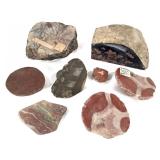 8 Slab Fossil Fern MT Dryhead R Moss+ Agate 6 Lb+