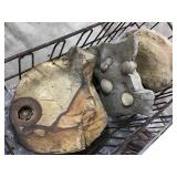 3 Large Fossil Specimen 80lbs TW