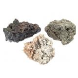 Lg Pyrite Xls Goethite & Calcite xls w IO 3 Lb 11+