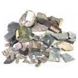 Misc Mixed Slabbing Material & Slices 24.7lb. TW