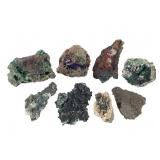 8 Malachite Psilomelane Azurite Sphalerite+ 1 Lb