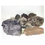 Galena Stilbite & Other Metallic Specimen 14lbs TW