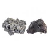 Galena Octohedral 1 Lb 4 oz Purple Fluorite 7.4 oz