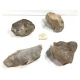 4 pcs Dinosaur Bone Specimen 11.7lb. TW