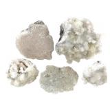 3 Fluorescent Calcite Quartz Xls 1lb 6.5 oz TW