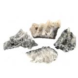 4 Quartz w Calcite xls & Mineral Incl 1Lb 2.8 oz