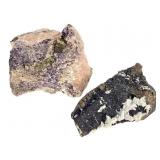 2 Apatite Augite Cal  Flur & Cal Xls w Min on Mtrx