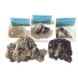 5 Ppl Fluorite xlns on Mtrx Zoned Yl Flur+ 15.3 oz