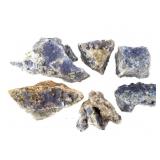 6 BL Fluorite on Mtrx w Quartz Galena Calcite14.3